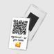 Магніт з QR кодом / 5 х 7.5 см #600 фото 1