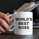 Чашка World's best boss #309 #182 фото 3